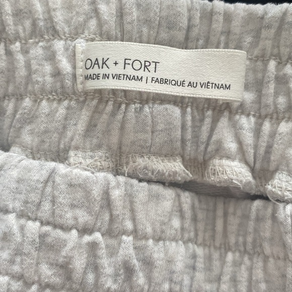 OAK + FORT baggy high waisted sweat shorts - Picture 3 of 4